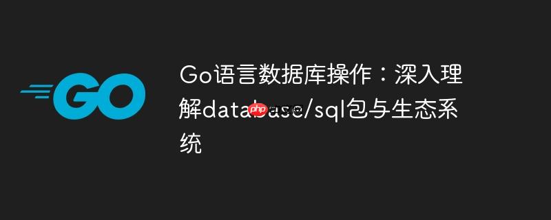Go语言数据库操作：深入理解database/sql包与生态系统