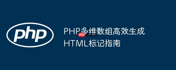PHP多维数组高效生成HTML标记指南