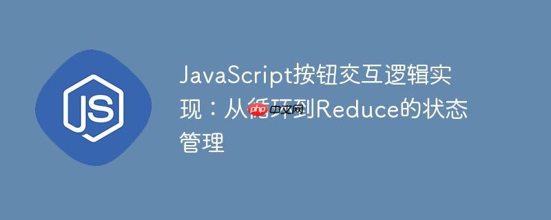 JavaScript按钮交互逻辑实现：从循环到Reduce的状态管理