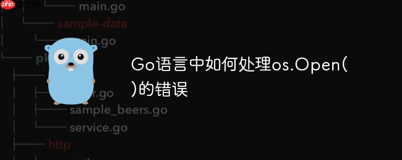 Go语言中如何处理os.Open()的错误