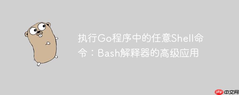 执行Go程序中的任意Shell命令：Bash解释器的高级应用