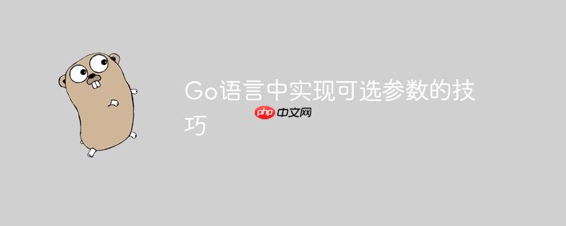 Go语言中实现可选参数的技巧
