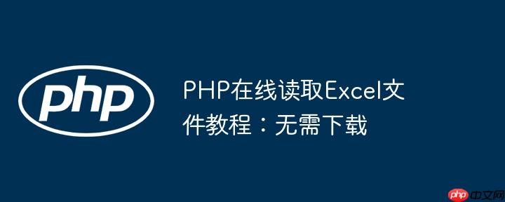 PHP在线读取Excel文件教程：无需下载