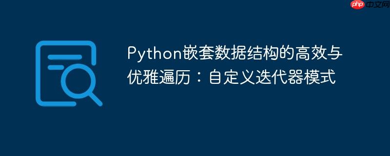 Python嵌套数据结构的高效与优雅遍历：自定义迭代器模式