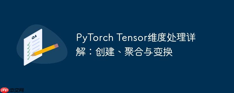 pytorch tensor维度处理详解：创建、聚合与变换