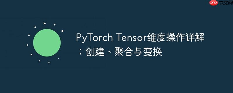 PyTorch Tensor维度操作详解：创建、聚合与变换