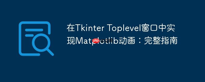 在Tkinter Toplevel窗口中实现Matplotlib动画：完整指南