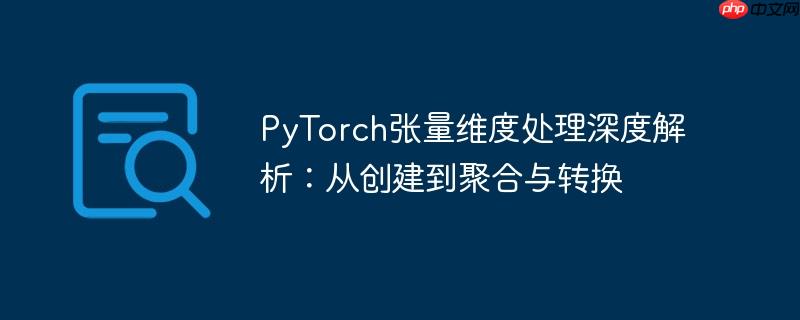 PyTorch张量维度处理深度解析：从创建到聚合与转换