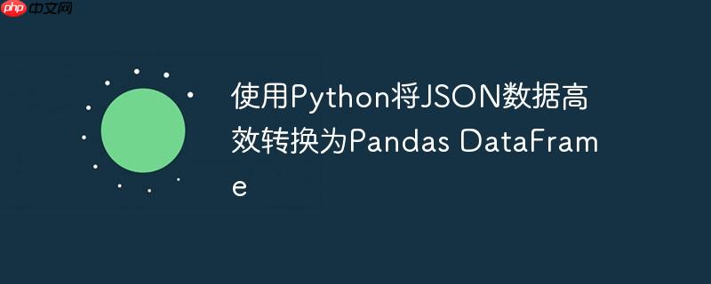 使用python将json数据高效转换为pandas dataframe
