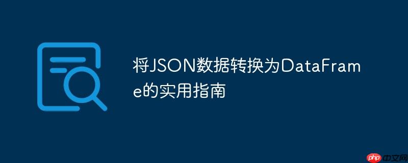 将json数据转换为dataframe的实用指南