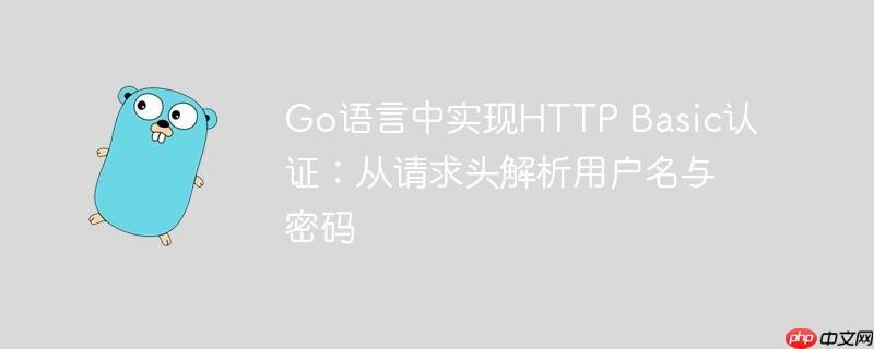 Go语言中实现HTTP Basic认证：从请求头解析用户名与密码