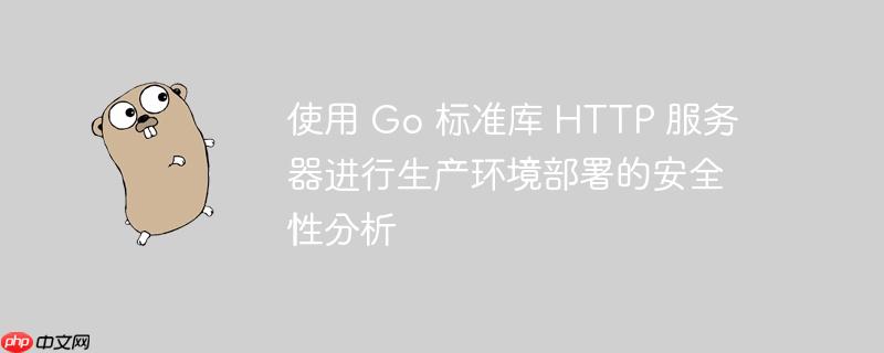 使用 Go 标准库 HTTP 服务器进行生产环境部署的安全性分析