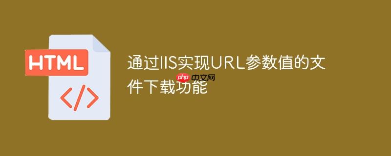 通过IIS实现URL参数值的文件下载功能