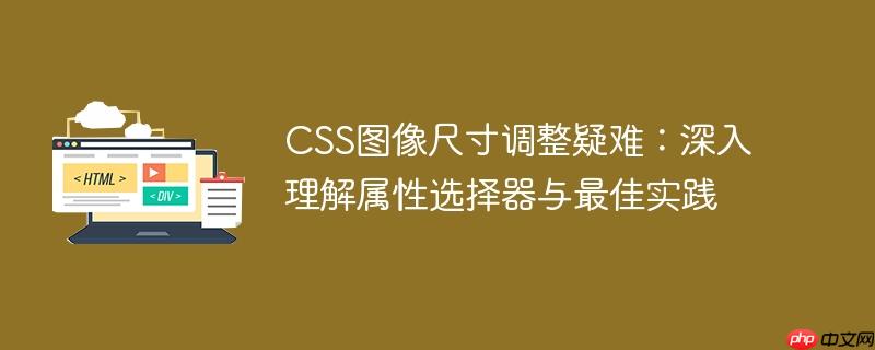 CSS图像尺寸调整疑难：深入理解属性选择器与最佳实践