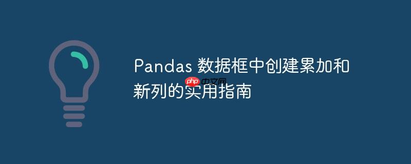 pandas 数据框中创建累加和新列的实用指南