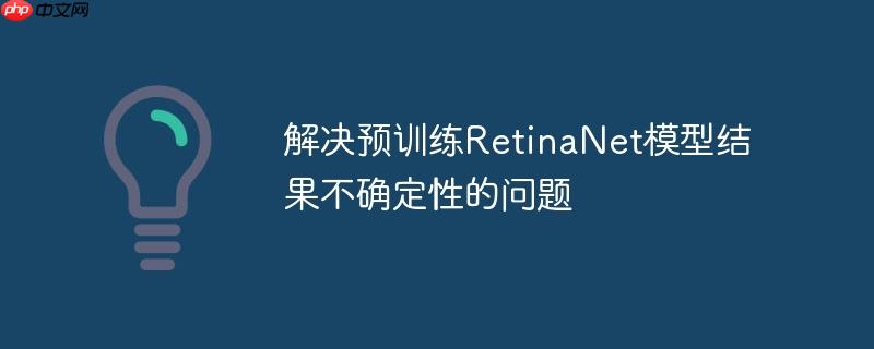 解决预训练RetinaNet模型结果不确定性的问题