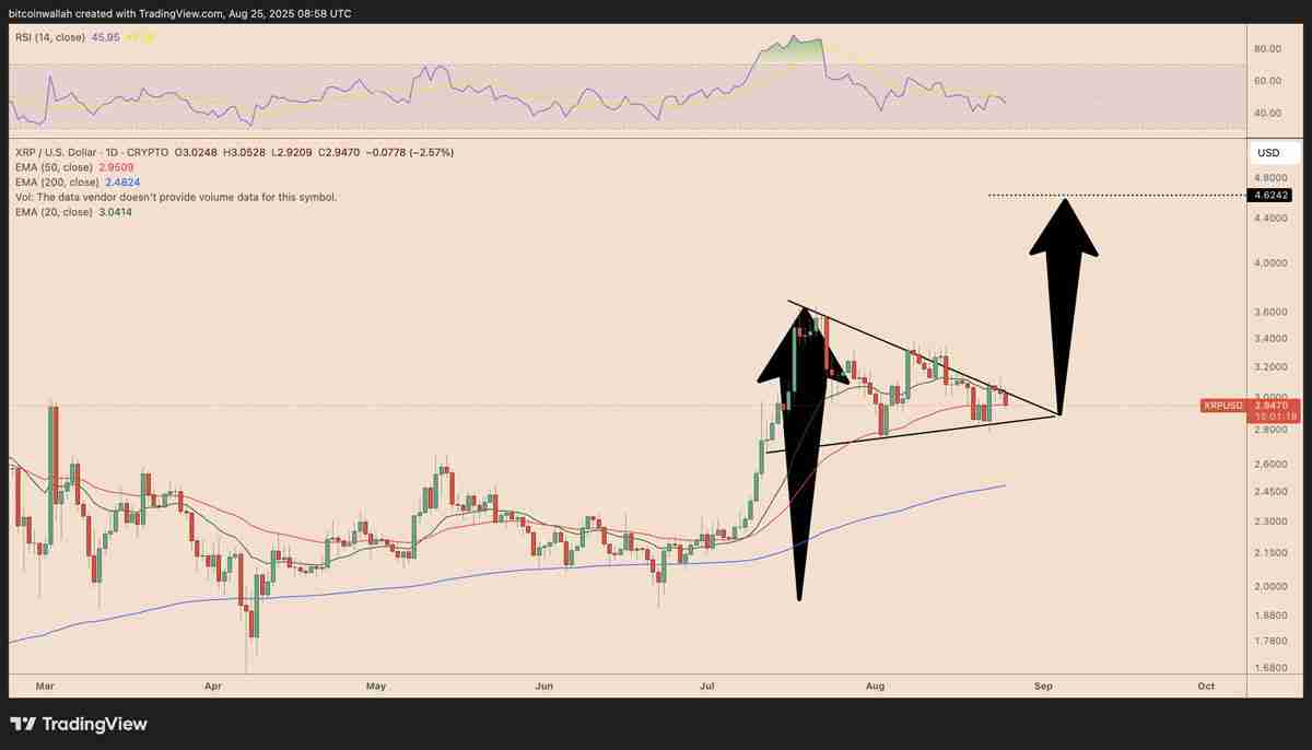 瑞波币（XRP）价格未能突破3美元关口原因分析：仍有可能迎来突破吗？