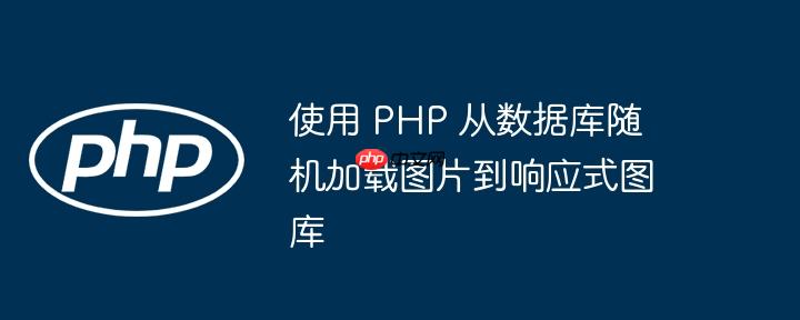 使用 PHP 从数据库随机加载图片到响应式图库