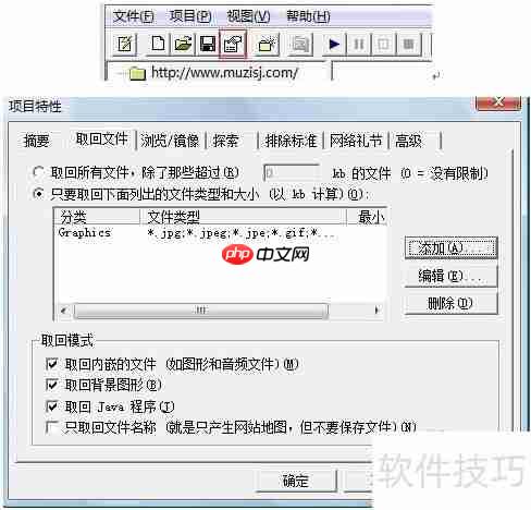 正确使用网站整站下载器