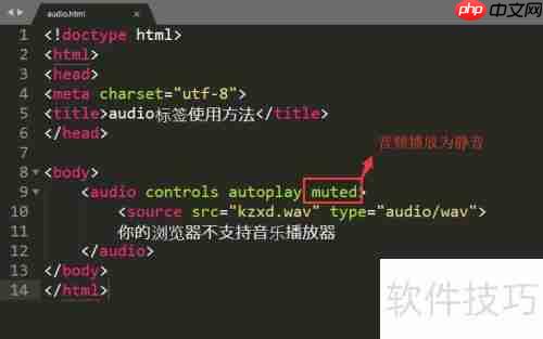 HTML5音频标签使用指南