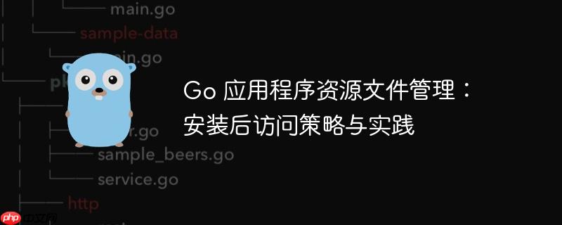Go 应用程序资源文件管理：安装后访问策略与实践