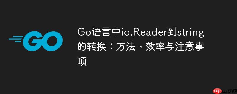 Go语言中io.Reader到string的转换：方法、效率与注意事项