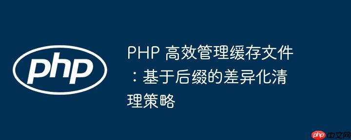 PHP 高效管理缓存文件：基于后缀的差异化清理策略