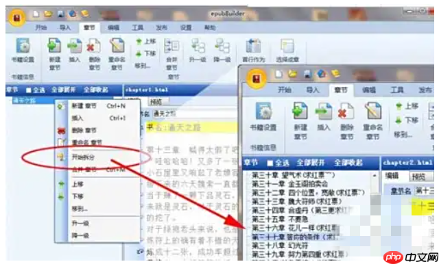 epubbuilder怎么分章？epubbuilder分章的方法