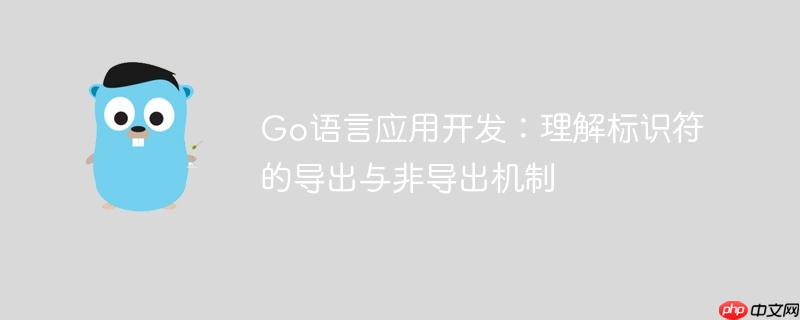 Go语言应用开发：理解标识符的导出与非导出机制