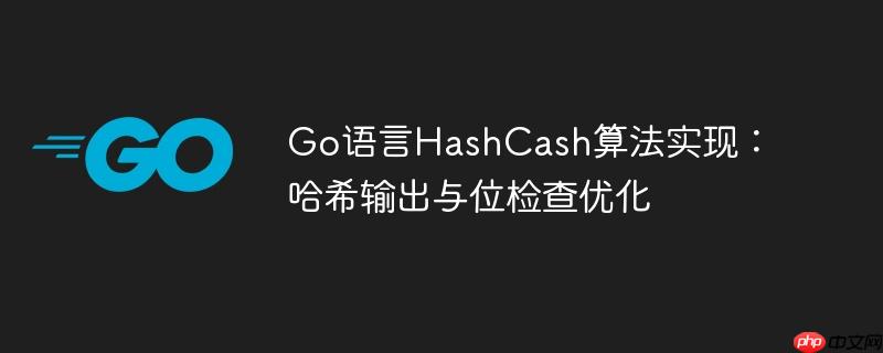 Go语言HashCash算法实现：哈希输出与位检查优化