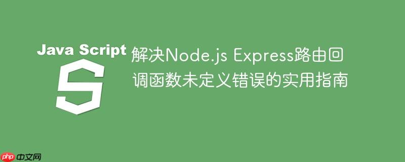 解决Node.js Express路由回调函数未定义错误的实用指南