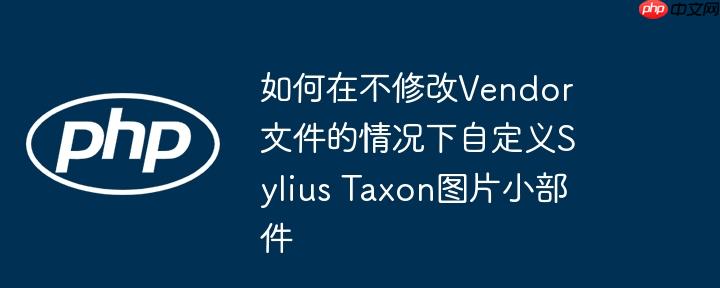 如何在不修改vendor文件的情况下自定义sylius taxon图片小部件