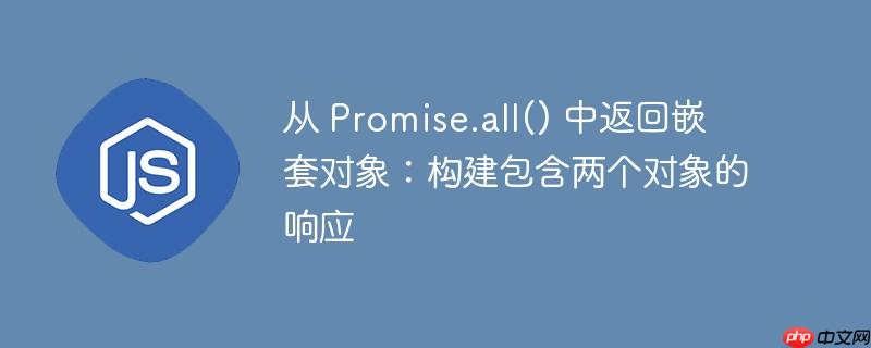 从 Promise.all() 中返回嵌套对象：构建包含两个对象的响应
