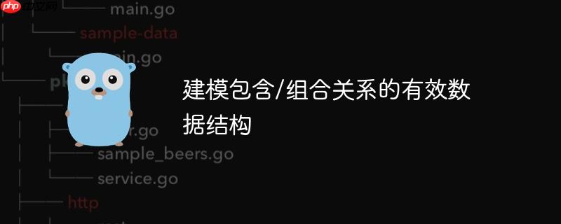 建模包含/组合关系的有效数据结构