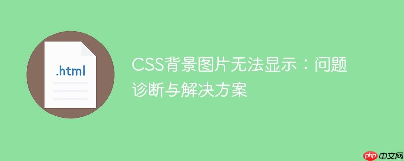 CSS背景图片无法显示：问题诊断与解决方案