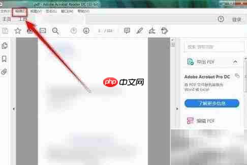 Acrobat Reader DC取消超链接方法