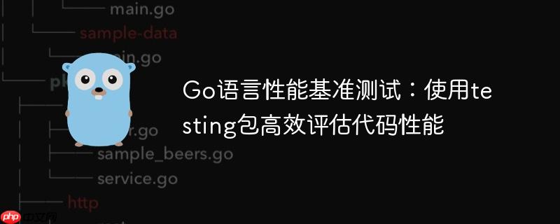 Go语言性能基准测试：使用testing包高效评估代码性能