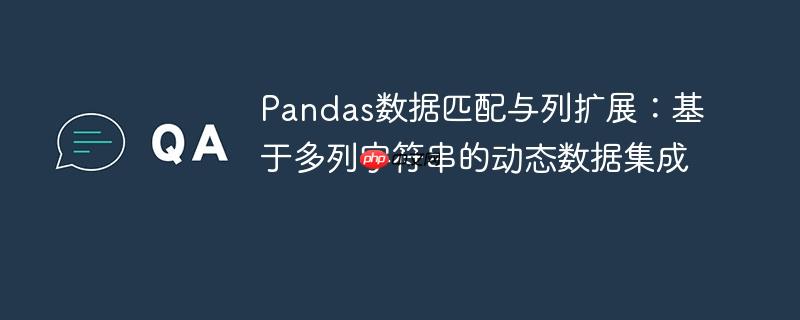 Pandas数据匹配与列扩展：基于多列字符串的动态数据集成