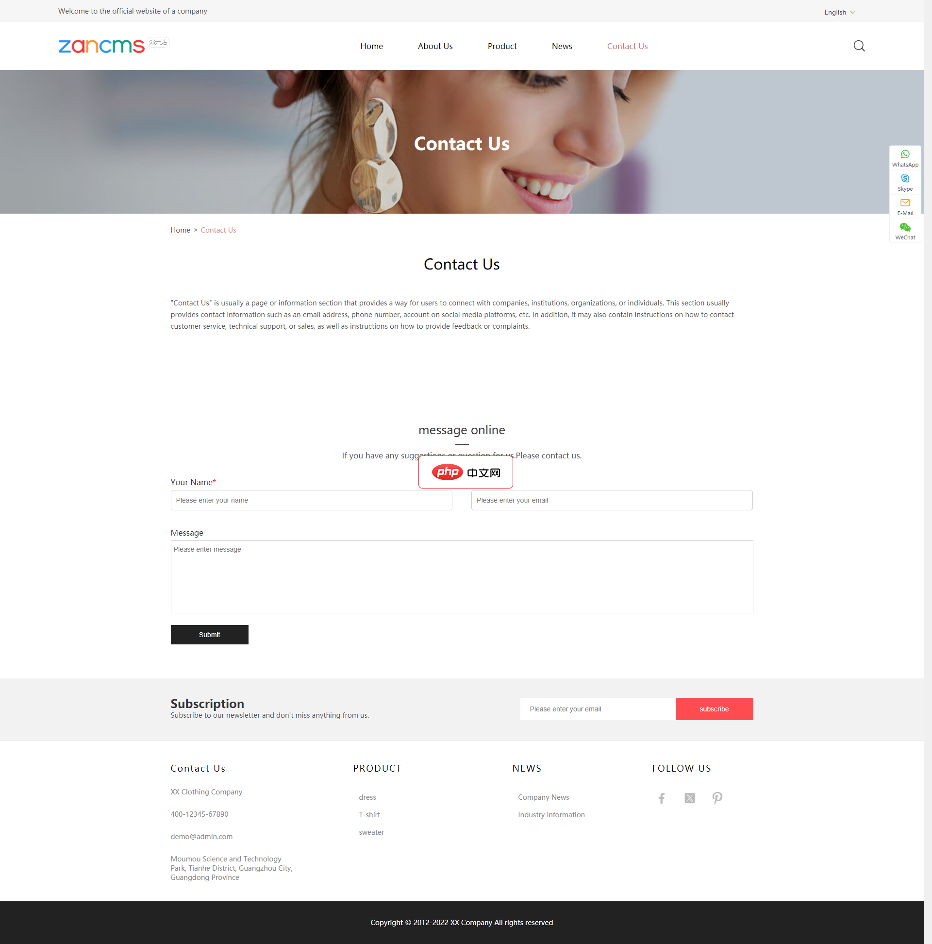 Zancms外贸独立站系统2.0.6