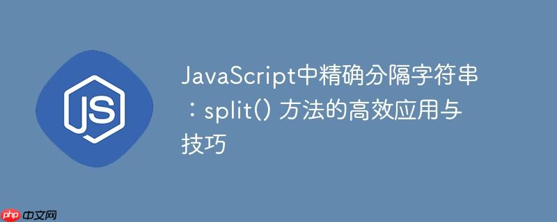 JavaScript中精确分隔字符串：split() 方法的高效应用与技巧