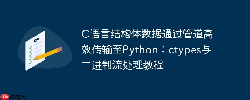 C语言结构体数据通过管道高效传输至Python：ctypes与二进制流处理教程