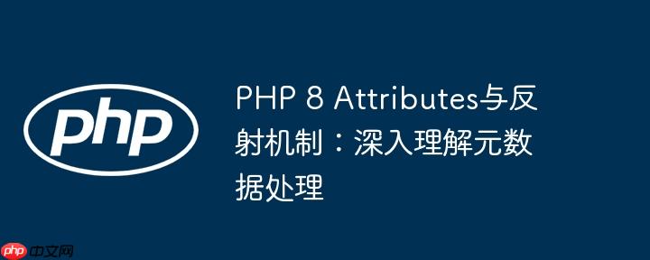 PHP 8 Attributes与反射机制：深入理解元数据处理