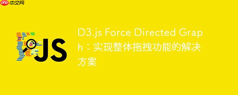 D3.js Force Directed Graph：实现整体拖拽功能的解决方案