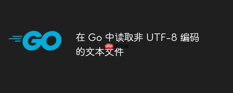 在 Go 中读取非 UTF-8 编码的文本文件