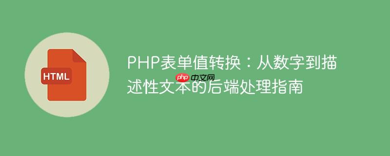 PHP表单值转换：从数字到描述性文本的后端处理指南