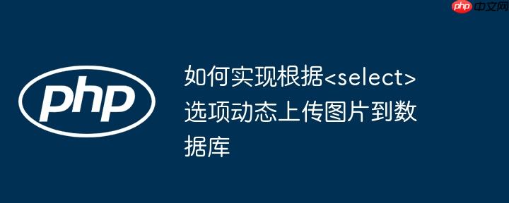 如何实现根据选项动态上传图片到数据库