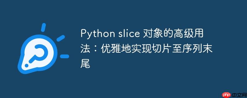 Python slice 对象的高级用法：优雅地实现切片至序列末尾