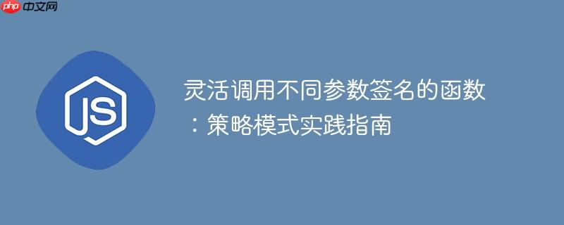 灵活调用不同参数签名的函数：策略模式实践指南