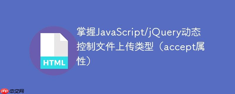 掌握JavaScript/jQuery动态控制文件上传类型（accept属性）