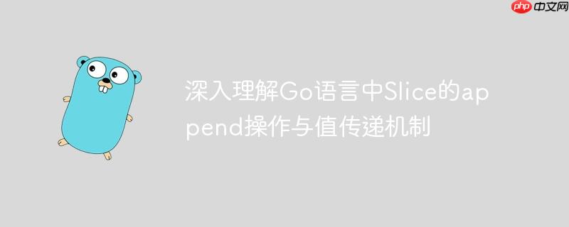深入理解Go语言中Slice的append操作与值传递机制